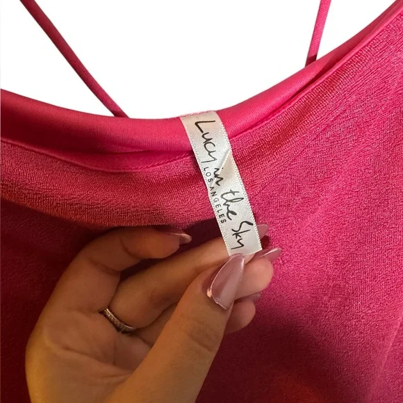 Lucy in the Sky Shantelle Mini Dress with Bell Sleeves and Square Neck - Picture 6 of 7